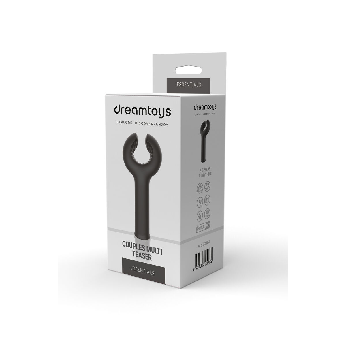 Aális Vibrátor Dream Toys Essentials Couples Multi Teaser Fekete